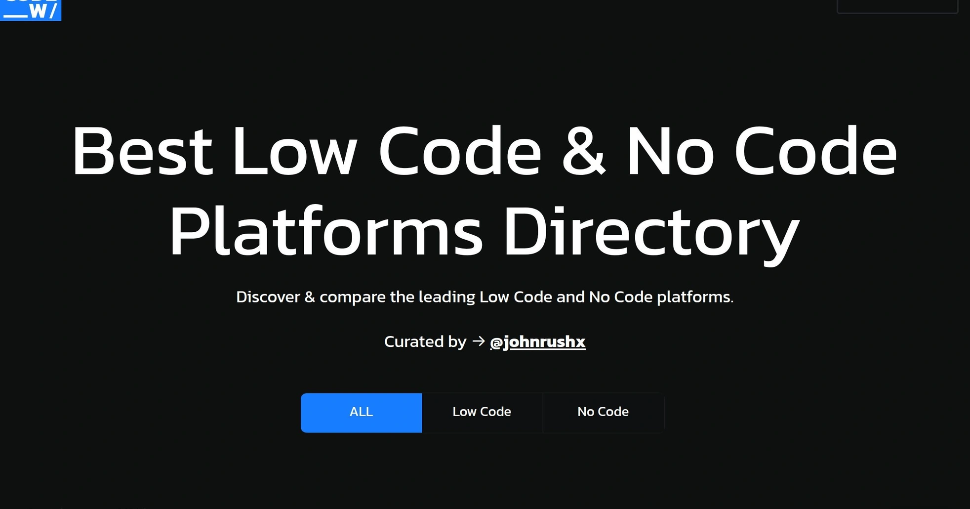 Low Code & No Code platforms