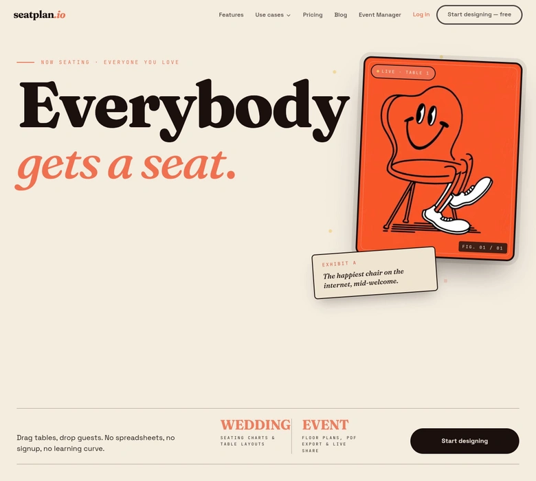 Seatplan.io — landing page