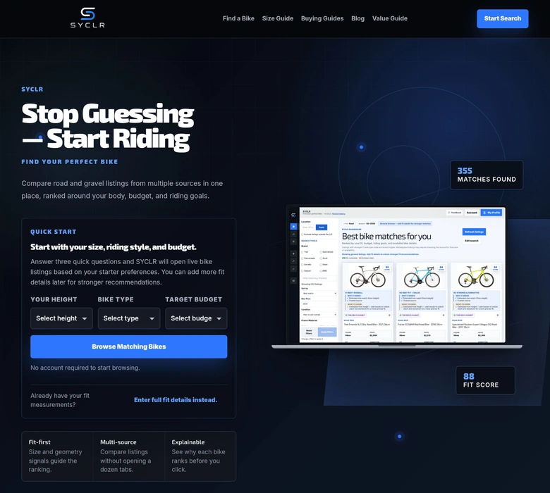 SYCLR — landing page