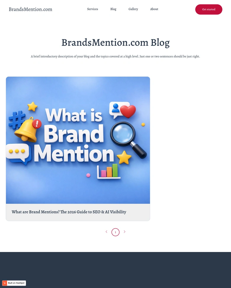 BrandsMention — landing page