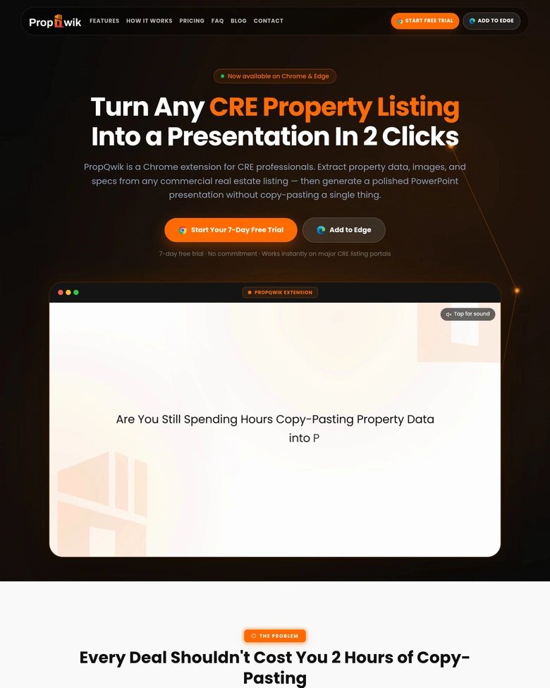 PropQwik — landing page