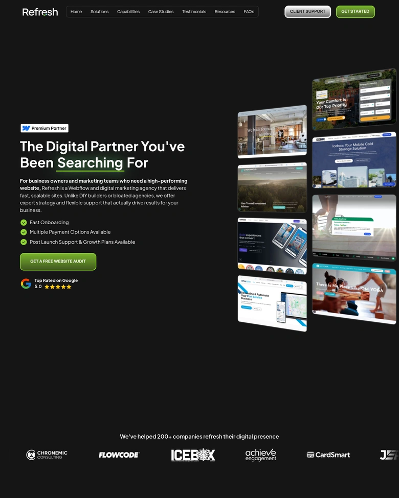 Refresh Digital Strategy LLC — landing page