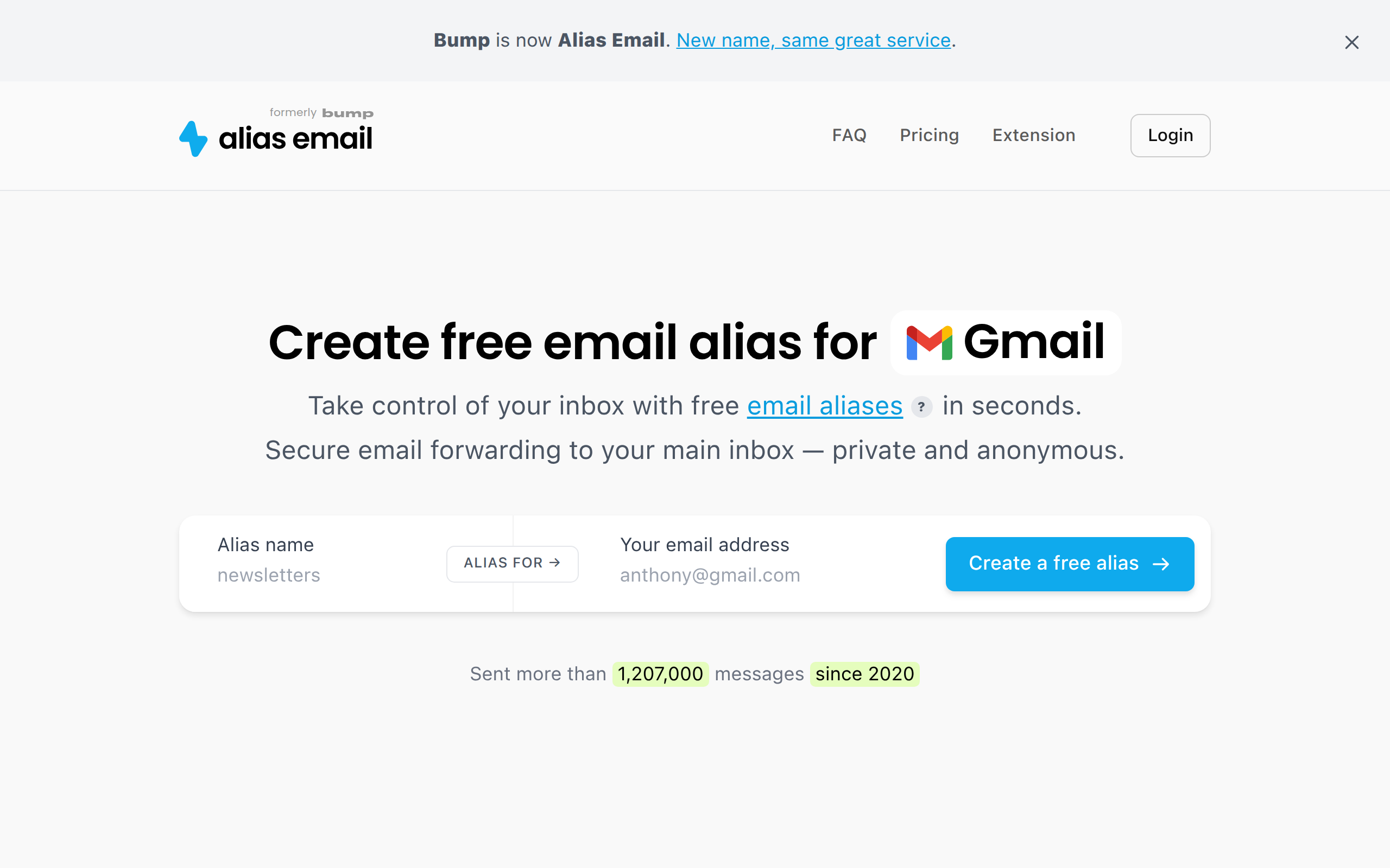 Alias Email